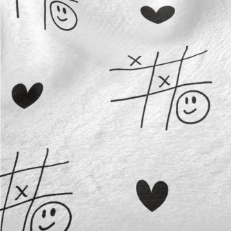 Graffiti TicTacToe Love Heart Minky