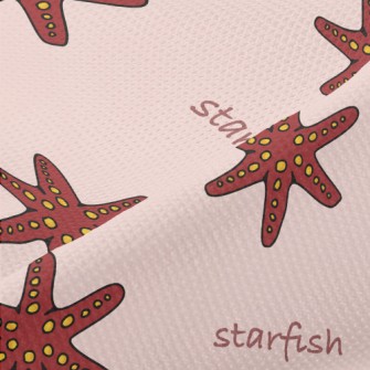 Red Five-clawed Starfish Piqué