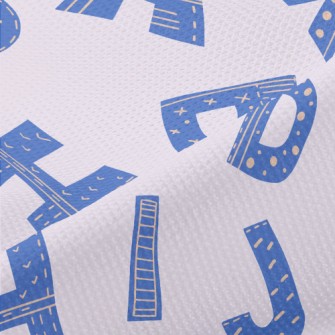 English Letters With Different Piqué