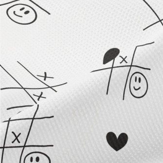 Graffiti TicTacToe Love Heart Piqué