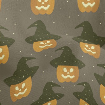 Pumpkin Wearing A Witch Hat Lightweight Performance Linen