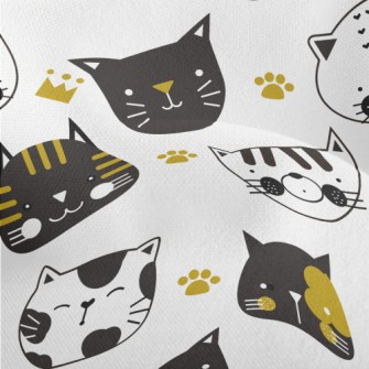 Black And White Cat Lightweight Performance Linen