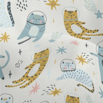 Cat Wearing Space Helmet Lightweight Performance Linen