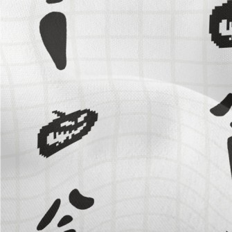 Pixel Pumpkin And Ghost Face Lightweight Performance Linen