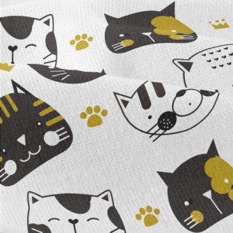 Black And White Cat Modern Jersey