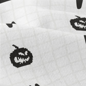 Pixel Pumpkin And Ghost Face Modern Jersey