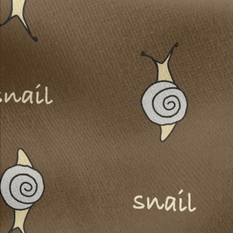Simple Color Block Snail Jersey Backed Fleece