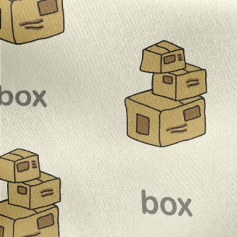Stacked Boxes Jersey Backed Fleece