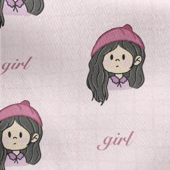 Expressionless Girl Jersey Backed Fleece