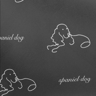 Hand Drawn Simple Dog Pongee