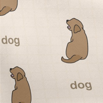 Simple Color Block Dog Pongee