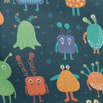 Cute Aliens Pongee