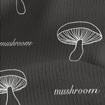 Simple White Line Mushroom Stretch Jersey