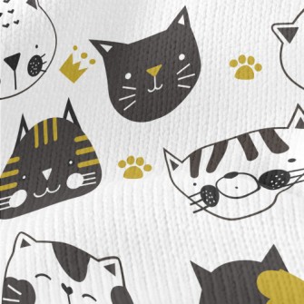 Black And White Cat Stretch Jersey