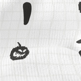 Pixel Pumpkin And Ghost Face Stretch Jersey