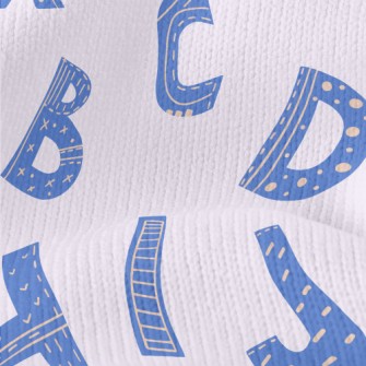English Letters With Different Stretch Jersey