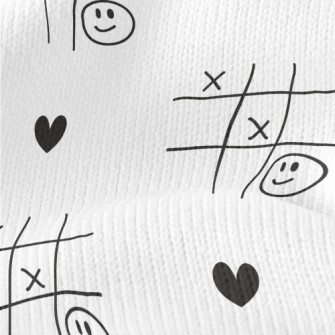 Graffiti TicTacToe Love Heart Stretch Jersey