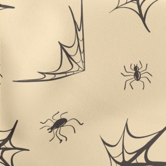 Spider Web And Black Spider Lightweight Cotton Poplin