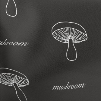 Simple White Line Mushroom Lightweight Cotton Poplin