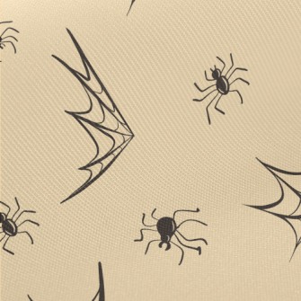 Spider Web And Black Spider Midweight Cotton Poplin