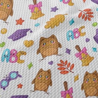 Graduation Hat Owl Birdseye Piqué