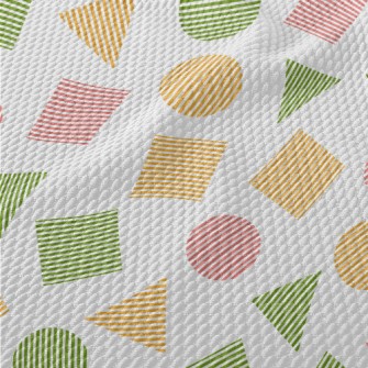 Square Triangle Round Birdseye Piqué