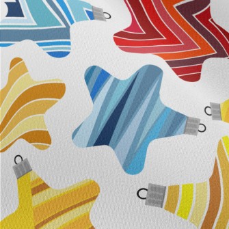 Stripe Gradient Stars Chiffon