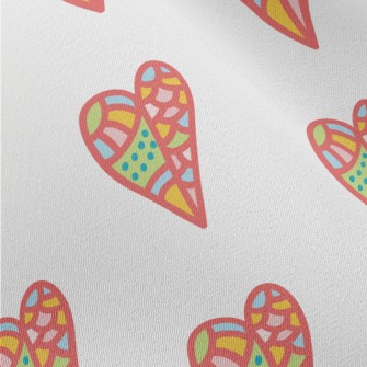 Color Block Stitching Love Chiffon