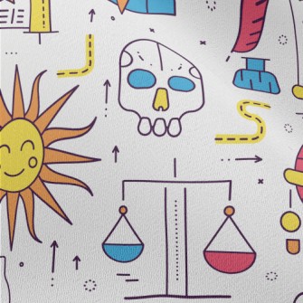 Wizard Witchcraft Divination Chiffon