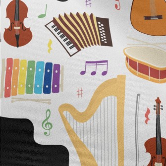 Accordion Violin Harp Chiffon