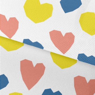 Color Block Deformation Heart Waterproof Oxford