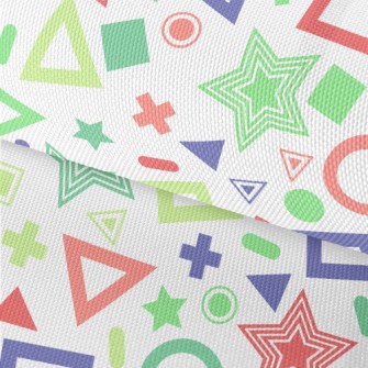 Colorful Fluorescent Geometric Waterproof Oxford