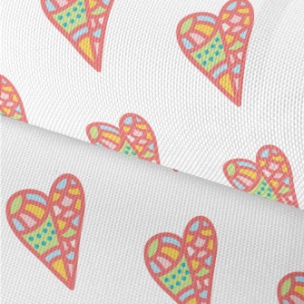 Color Block Stitching Love Waterproof Oxford