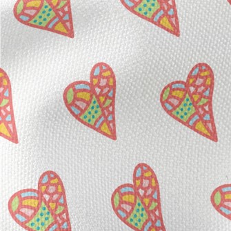 Color Block Stitching Love Waterproof Canvas