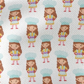 Sweet Girl Chef Waterproof Canvas