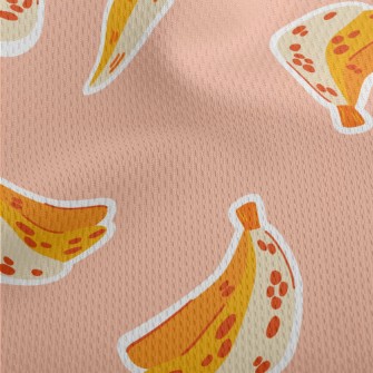 Many Spotted Bananas Athletic Mesh Flat Back