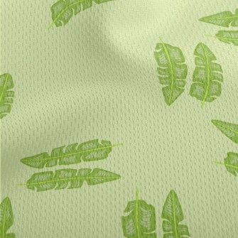 Banana Leaves Athletic Mesh Flat Back