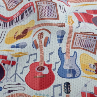 Electric Guitar, Guitar, Elect Athletic Mesh Flat Back