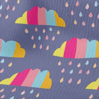 Colorful Clouds Raindrops Terry
