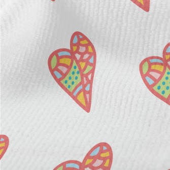 Color Block Stitching Love Terry