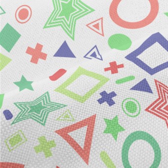 Colorful Fluorescent Geometric Performance Linen