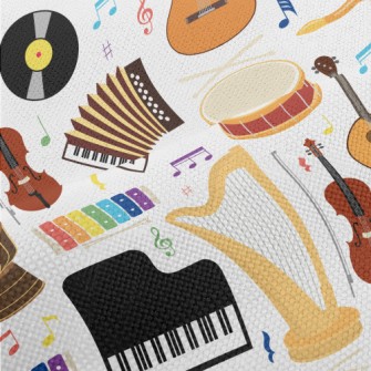 Accordion Violin Harp Performance Linen