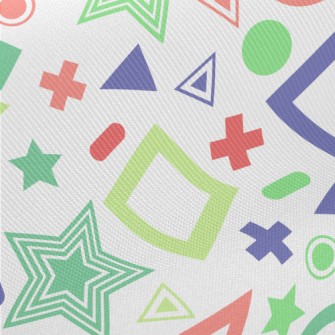 Colorful Fluorescent Geometric Twill