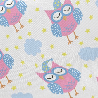 Good Night Closed Eyes Owl Twill