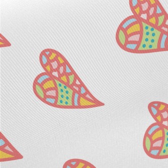 Color Block Stitching Love Twill