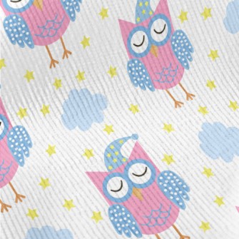 Good Night Closed Eyes Owl Standard Corduroy