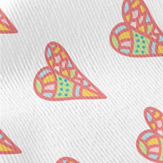 Color Block Stitching Love Standard Corduroy