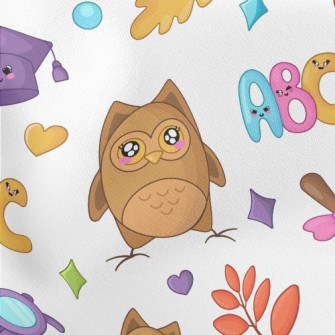 Graduation Hat Owl Stretch Ponte