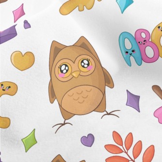 Graduation Hat Owl Micro Fleece