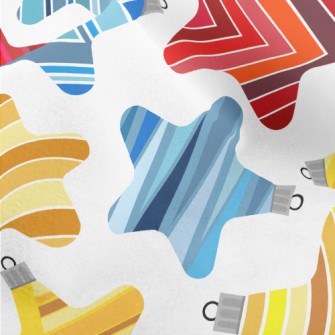 Stripe Gradient Stars Micro Fleece